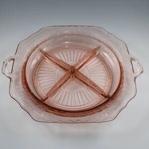 Vintage Depression Glass -  "Mayfair" pattern ~ Relish Dish